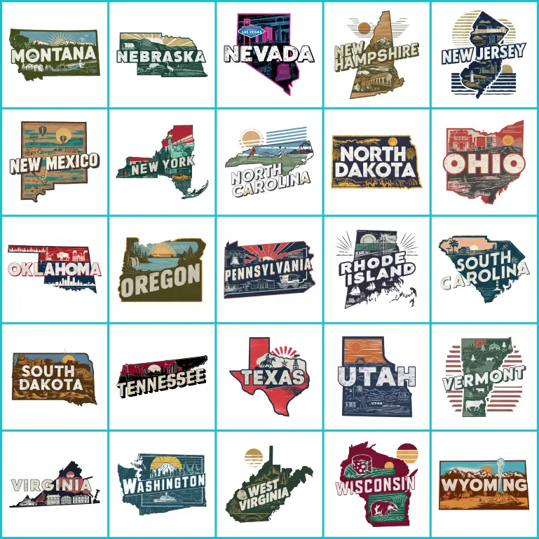 Rustic Road Trip | Ceramic Coasters